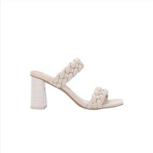 DOLCE VITA Paily Ivory Braided Heel Sandal